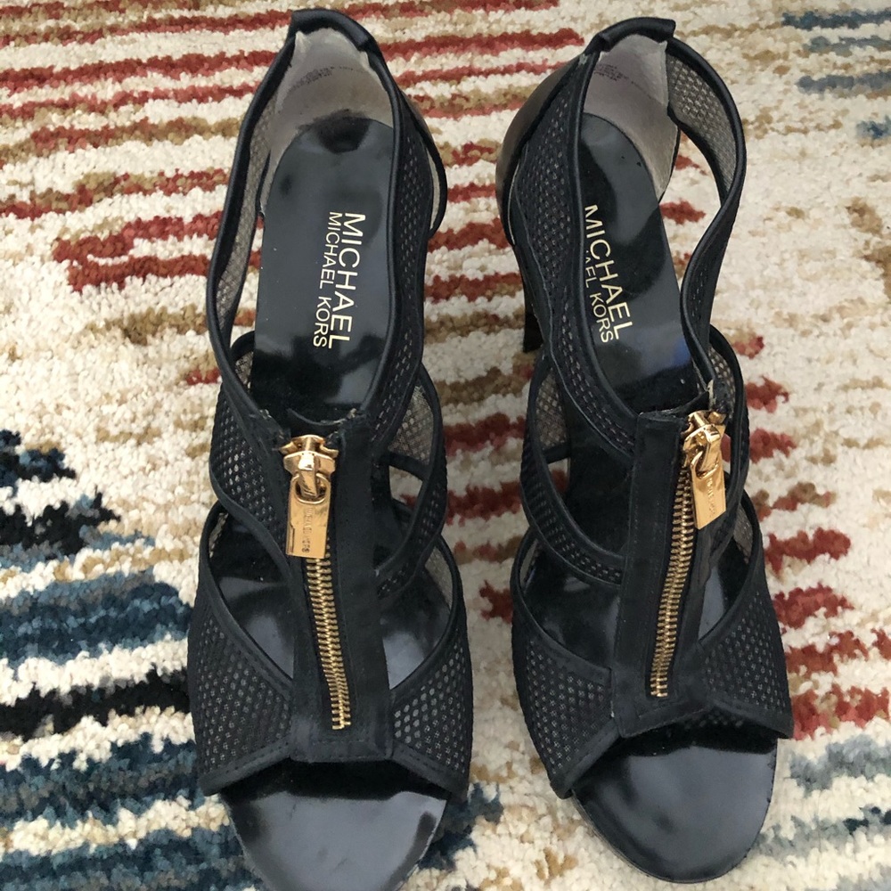 Michael Micheal Kors black elegant Heels
